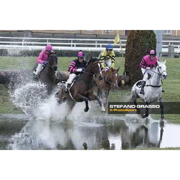 Raffaele Romano and Wan win the 124° Grande Steeple Chase di Roma - Mem.Gen.Mario Argenton Rome, Capannelle racecourse, 19th january 2013 ph.Stefano Grasso