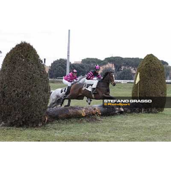 Raffaele Romano and Wan win the 124° Grande Steeple Chase di Roma - Mem.Gen.Mario Argenton Rome, Capannelle racecourse, 19th january 2013 ph.Stefano Grasso