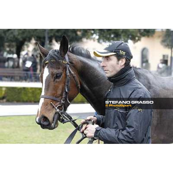 Raffaele Romano and Wan win the 124° Grande Steeple Chase di Roma - Mem.Gen.Mario Argenton Rome, Capannelle racecourse, 19th january 2013 ph.Stefano Grasso