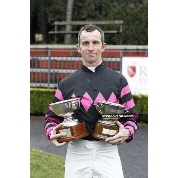 Raffaele Romano and Wan win the 124° Grande Steeple Chase di Roma - Mem.Gen.Mario Argenton Rome, Capannelle racecourse, 19th january 2013 ph.Stefano Grasso