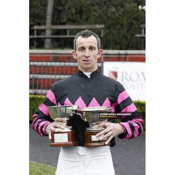 Raffaele Romano and Wan win the 124° Grande Steeple Chase di Roma - Mem.Gen.Mario Argenton Rome, Capannelle racecourse, 19th january 2013 ph.Stefano Grasso