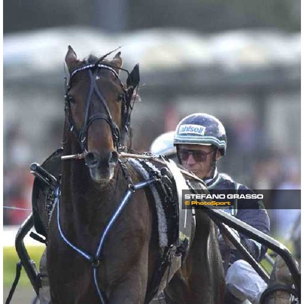 close up for Stig Johansson and Digger Crown during the first turn Napoli, 8th may 2005 ph. Stefano Grasso