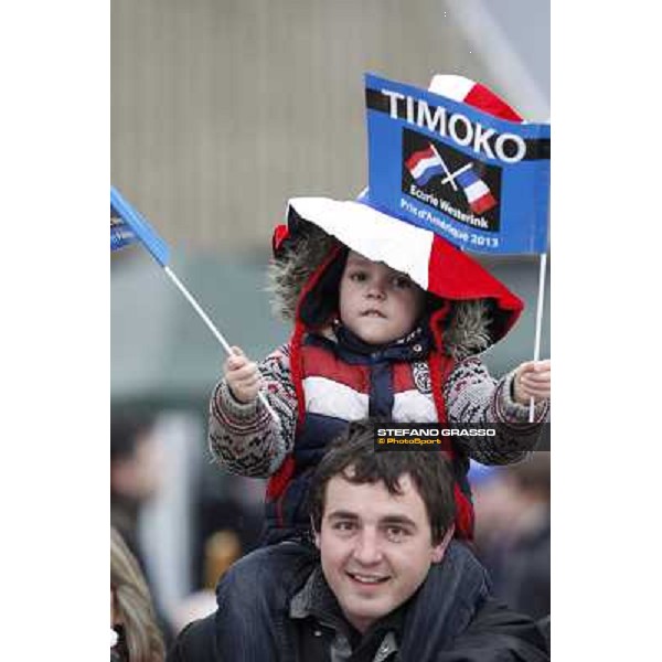 Racegoers and supporters 92° Grand Prix d\'Amerique Paris - Vincennes racecourse,27th january 2013 ph.Stefano Grasso
