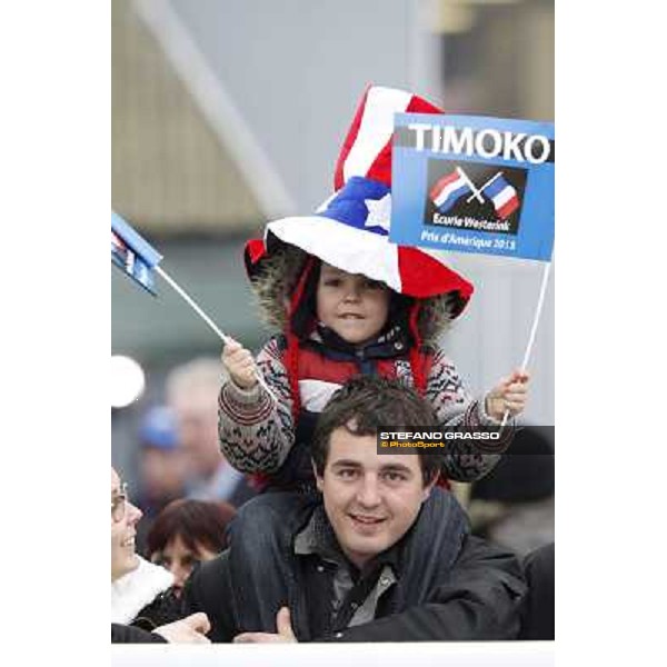 Racegoers and supporters 92° Grand Prix d\'Amerique Paris - Vincennes racecourse,27th january 2013 ph.Stefano Grasso