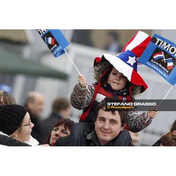 Racegoers and supporters 92° Grand Prix d\'Amerique Paris - Vincennes racecourse,27th january 2013 ph.Stefano Grasso