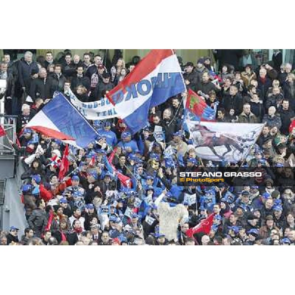 Racegoers and supporters 92° Grand Prix d\'Amerique Paris - Vincennes racecourse,27th january 2013 ph.Stefano Grasso