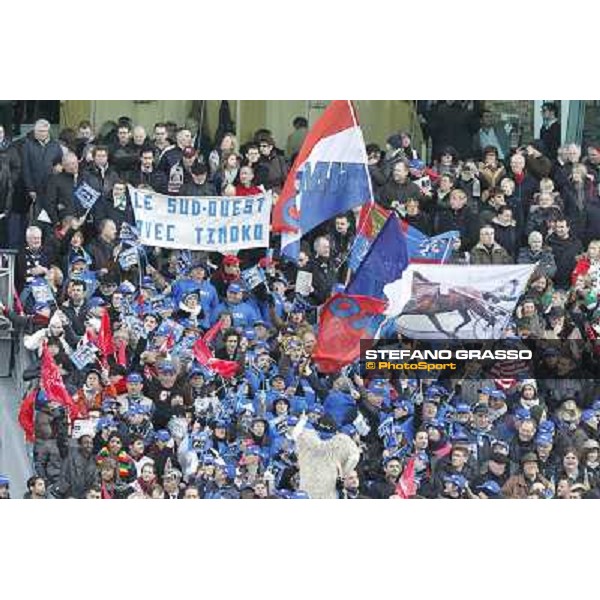 Racegoers and supporters 92° Grand Prix d\'Amerique Paris - Vincennes racecourse,27th january 2013 ph.Stefano Grasso