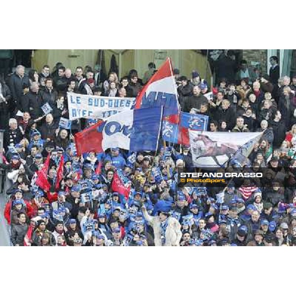 Racegoers and supporters 92° Grand Prix d\'Amerique Paris - Vincennes racecourse,27th january 2013 ph.Stefano Grasso