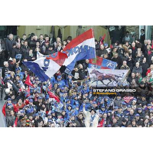 Racegoers and supporters 92° Grand Prix d\'Amerique Paris - Vincennes racecourse,27th january 2013 ph.Stefano Grasso