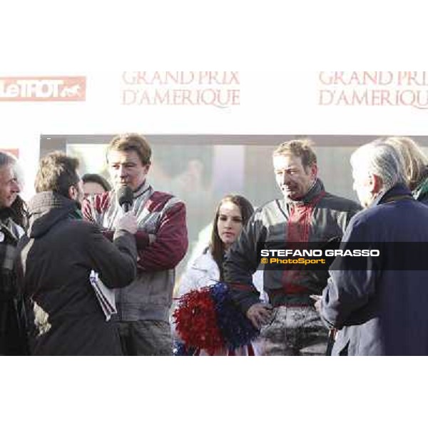 Frank Nivard and Jean Philip Dubois 92° Grand Prix d\'Amerique Paris - Vincennes racecourse,27th january 2013 ph.Stefano Grasso