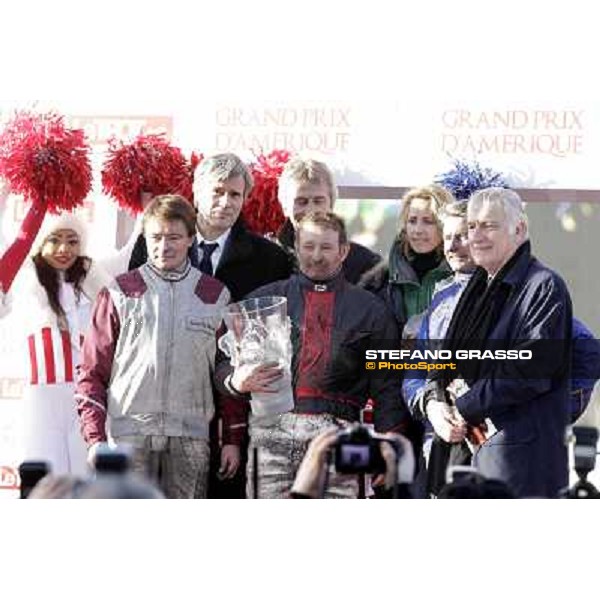Frank Nivard, Jean Philip Dubois and Pierre Levesque 92° Grand Prix d\'Amerique Paris - Vincennes racecourse,27th january 2013 ph.Stefano Grasso