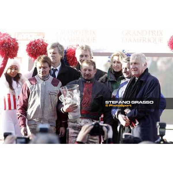 Frank Nivard, Jean Philip Dubois and Pierre Levesque 92° Grand Prix d\'Amerique Paris - Vincennes racecourse,27th january 2013 ph.Stefano Grasso