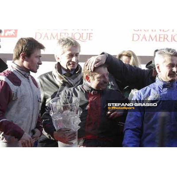 Frank Nivard, Jean Philip Dubois and Pierre Levesque 92° Grand Prix d\'Amerique Paris - Vincennes racecourse,27th january 2013 ph.Stefano Grasso