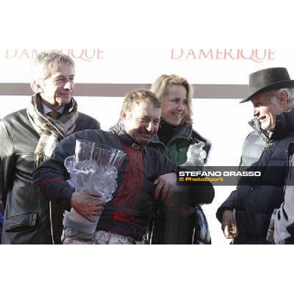 Jean Philip Dubois and Jean Pierre Dubois 92° Grand Prix d\'Amerique Paris - Vincennes racecourse,27th january 2013 ph.Stefano Grasso