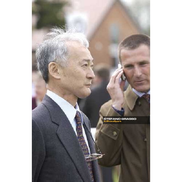 Mr. Gary Tanaka owner of Rakti and dott. Giuseppe Rosati Colarieti, breeder of Rakti, winner of the Juddmonte Lockinge Stakes Newbury 14th may 2005 ph. Stefano Grasso