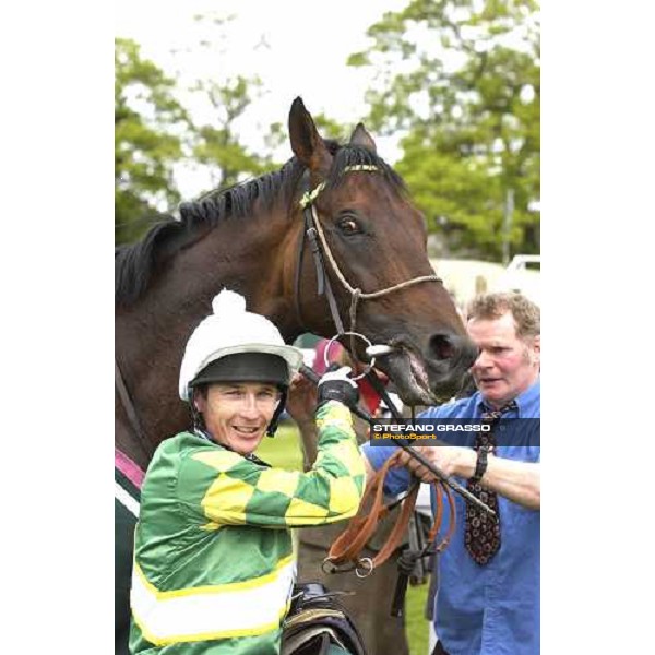 Philip Robinson with Rakti, winners of the Juddmonte Lockinge Stakes Newbury 14th may 2005 ph. Stefano Grasso