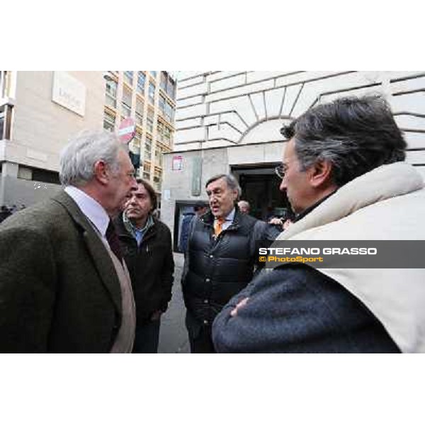 Manifestazione delle Categorie Ippiche davanti al Ministero dell\'Economia e delle Finanze Roma, 1 febbraio 2013 ph.Stefano Grasso
