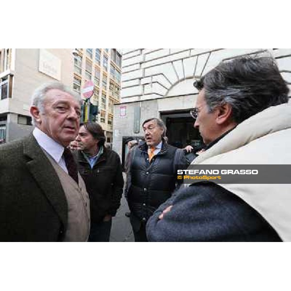 Manifestazione delle Categorie Ippiche davanti al Ministero dell\'Economia e delle Finanze Roma, 1 febbraio 2013 ph.Stefano Grasso