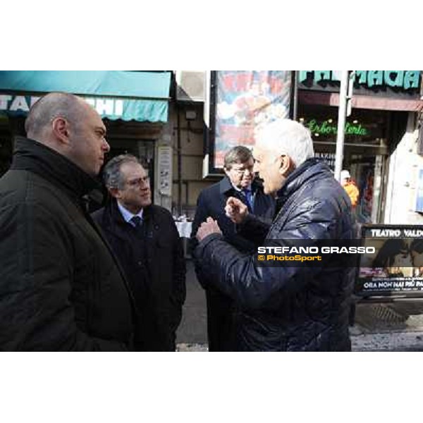 Manifestazione delle Categorie Ippiche davanti al Ministero dell\'Economia e delle Finanze Roma, 1 febbraio 2013 ph.Stefano Grasso