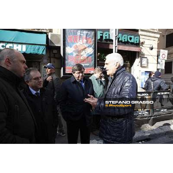 Manifestazione delle Categorie Ippiche davanti al Ministero dell\'Economia e delle Finanze Roma, 1 febbraio 2013 ph.Stefano Grasso