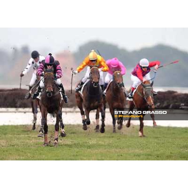 Josef Bartos and Wet and Wild win the Premio Neni da Zara Rome, Capannelle racecourse, 1st march 2013 ph.Stefano Grasso