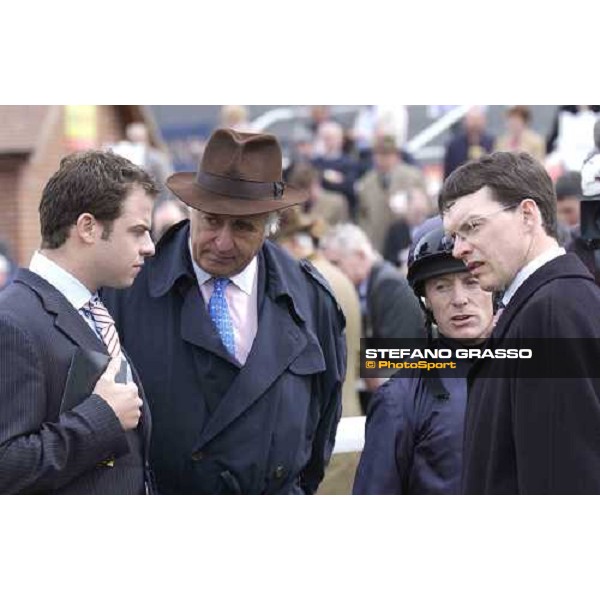 John Magnier and son, A.P. O\'Brien and Kieren Fallon Newbury 14th may 2005 ph. Stefano Grasso