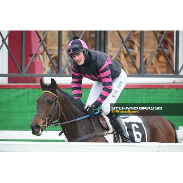 Josef Bartos on Wet and Wild Rome, Capannelle racecourse, 1st march 2013 ph.Stefano Grasso