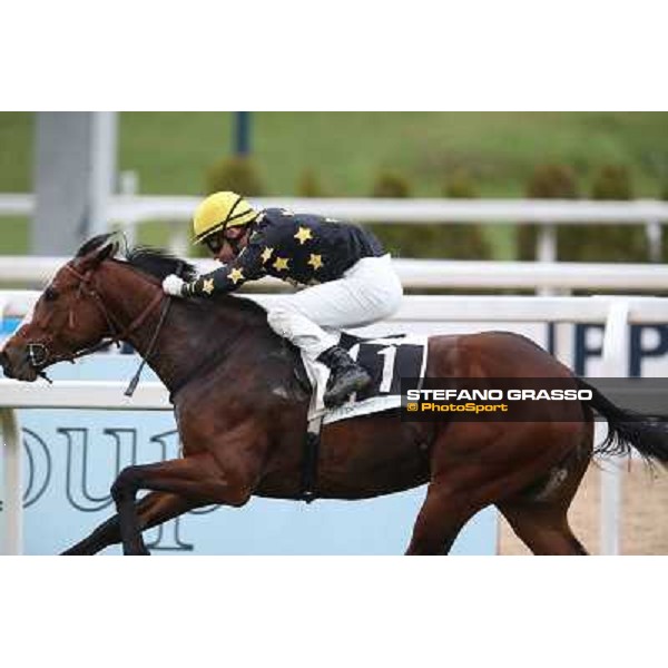 Gabriele Bietolini and Best Tango win the Premio Arconte Rome, Capannelle racecourse, 10th march 2013 ph.Stefano Grasso