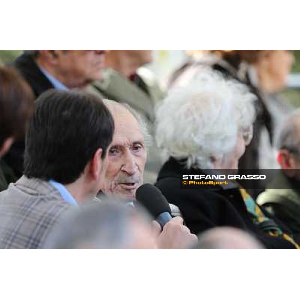 I festeggiamenti in onore del Generale Piero D\'Inzeo per i suoi 90 anni presso la Società Ippica Romana. Roma, 10 marzo 2013 ph.Stefano Grasso