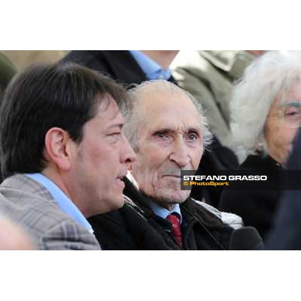 I festeggiamenti in onore del Generale Piero D\'Inzeo per i suoi 90 anni presso la Società Ippica Romana. Roma, 10 marzo 2013 ph.Stefano Grasso