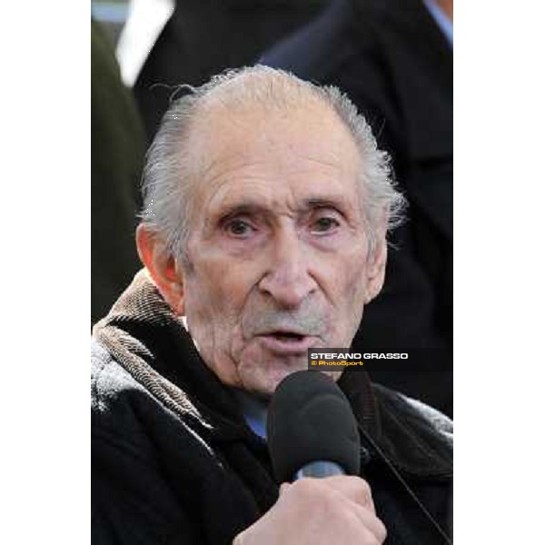 I festeggiamenti in onore del Generale Piero D\'Inzeo per i suoi 90 anni presso la Società Ippica Romana. Roma, 10 marzo 2013 ph.Stefano Grasso