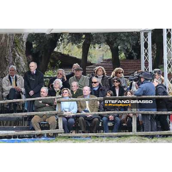I festeggiamenti in onore del Generale Piero D\'Inzeo per i suoi 90 anni presso la Società Ippica Romana. Roma, 10 marzo 2013 ph.Stefano Grasso