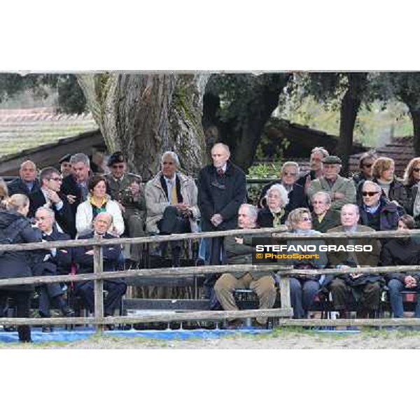 I festeggiamenti in onore del Generale Piero D\'Inzeo per i suoi 90 anni presso la Società Ippica Romana. Roma, 10 marzo 2013 ph.Stefano Grasso