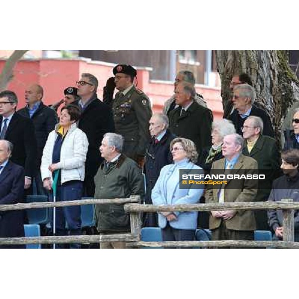 I festeggiamenti in onore del Generale Piero D\'Inzeo per i suoi 90 anni presso la Società Ippica Romana. Roma, 10 marzo 2013 ph.Stefano Grasso