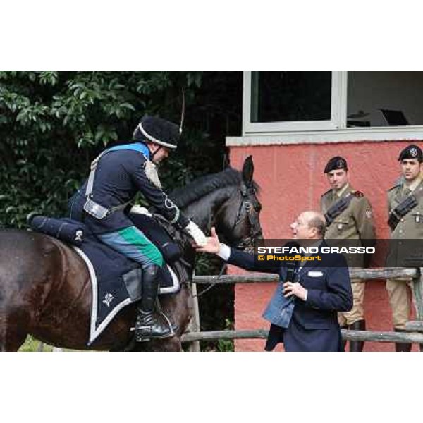 I festeggiamenti in onore del Generale Piero D\'Inzeo per i suoi 90 anni presso la Società Ippica Romana. Roma, 10 marzo 2013 ph.Stefano Grasso