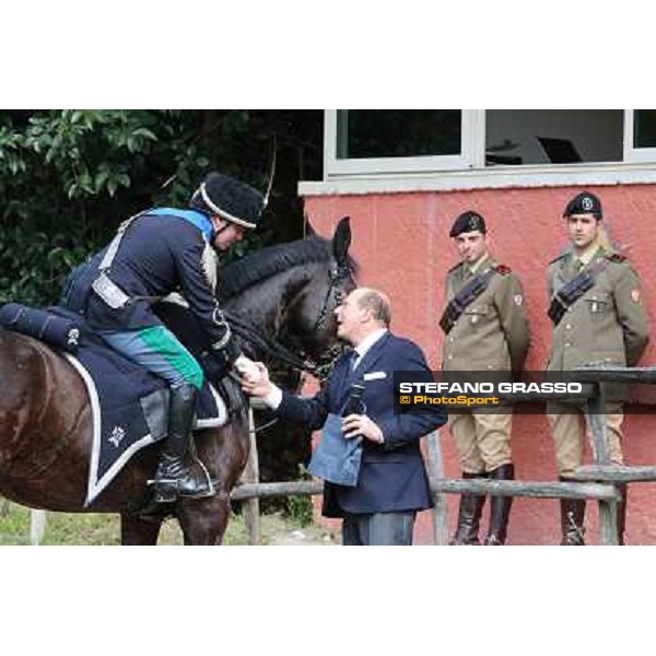I festeggiamenti in onore del Generale Piero D\'Inzeo per i suoi 90 anni presso la Società Ippica Romana. Roma, 10 marzo 2013 ph.Stefano Grasso