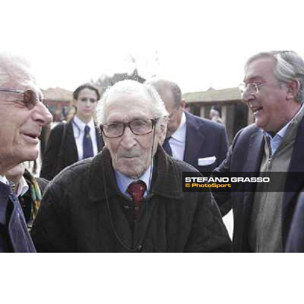 I festeggiamenti in onore del Generale Piero D\'Inzeo per i suoi 90 anni presso la Società Ippica Romana. Roma, 10 marzo 2013 ph.Stefano Grasso