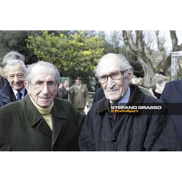 I festeggiamenti in onore del Generale Piero D\'Inzeo per i suoi 90 anni presso la Società Ippica Romana. Roma, 10 marzo 2013 ph.Stefano Grasso