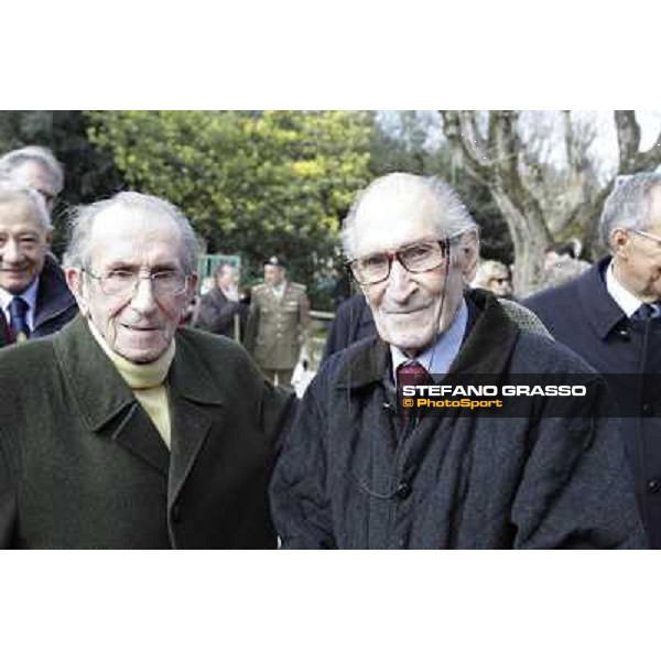 I festeggiamenti in onore del Generale Piero D\'Inzeo per i suoi 90 anni presso la Società Ippica Romana. Roma, 10 marzo 2013 ph.Stefano Grasso