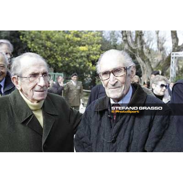 I festeggiamenti in onore del Generale Piero D\'Inzeo per i suoi 90 anni presso la Società Ippica Romana. Roma, 10 marzo 2013 ph.Stefano Grasso