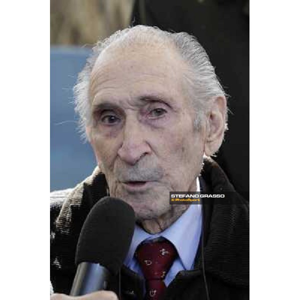 I festeggiamenti in onore del Generale Piero D\'Inzeo per i suoi 90 anni presso la Società Ippica Romana. Roma, 10 marzo 2013 ph.Stefano Grasso