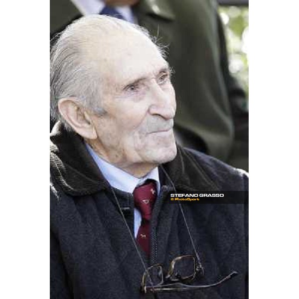 I festeggiamenti in onore del Generale Piero D\'Inzeo per i suoi 90 anni presso la Società Ippica Romana. Roma, 10 marzo 2013 ph.Stefano Grasso