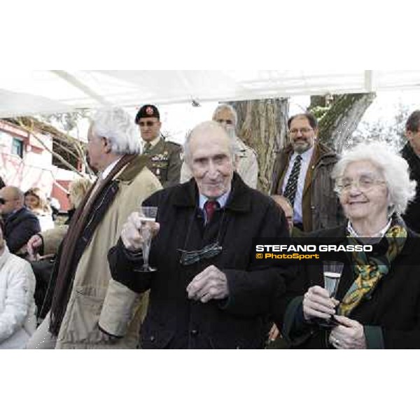 I festeggiamenti in onore del Generale Piero D\'Inzeo per i suoi 90 anni presso la Società Ippica Romana. Roma, 10 marzo 2013 ph.Stefano Grasso