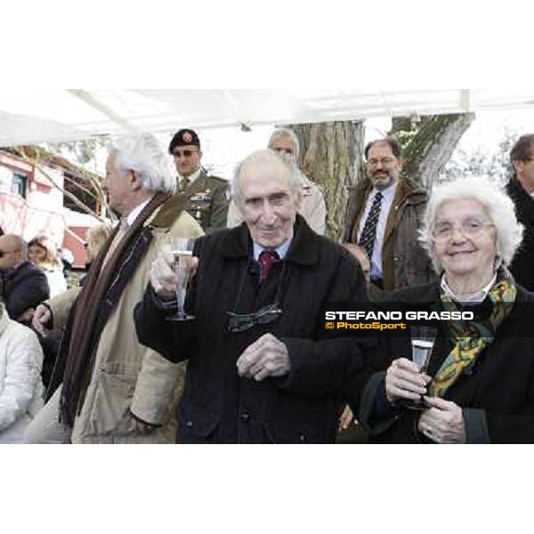 I festeggiamenti in onore del Generale Piero D\'Inzeo per i suoi 90 anni presso la Società Ippica Romana. Roma, 10 marzo 2013 ph.Stefano Grasso