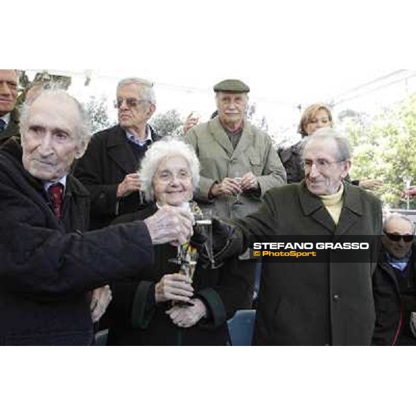 I festeggiamenti in onore del Generale Piero D\'Inzeo per i suoi 90 anni presso la Società Ippica Romana. Roma, 10 marzo 2013 ph.Stefano Grasso