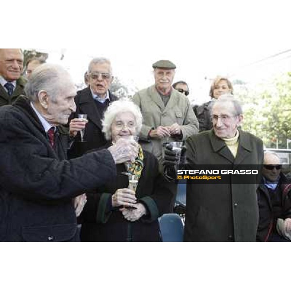 I festeggiamenti in onore del Generale Piero D\'Inzeo per i suoi 90 anni presso la Società Ippica Romana. Roma, 10 marzo 2013 ph.Stefano Grasso