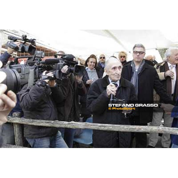 I festeggiamenti in onore del Generale Piero D\'Inzeo per i suoi 90 anni presso la Società Ippica Romana. Roma, 10 marzo 2013 ph.Stefano Grasso