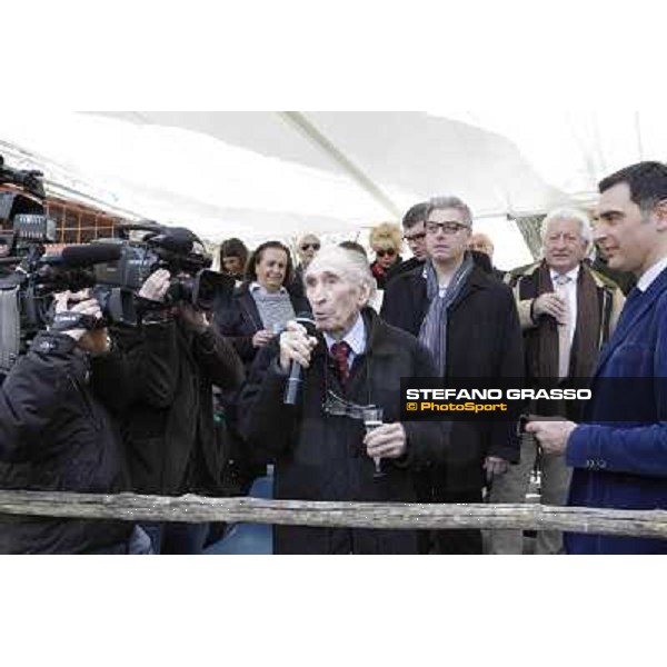 I festeggiamenti in onore del Generale Piero D\'Inzeo per i suoi 90 anni presso la Società Ippica Romana. Roma, 10 marzo 2013 ph.Stefano Grasso