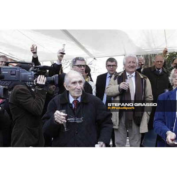 I festeggiamenti in onore del Generale Piero D\'Inzeo per i suoi 90 anni presso la Società Ippica Romana. Roma, 10 marzo 2013 ph.Stefano Grasso