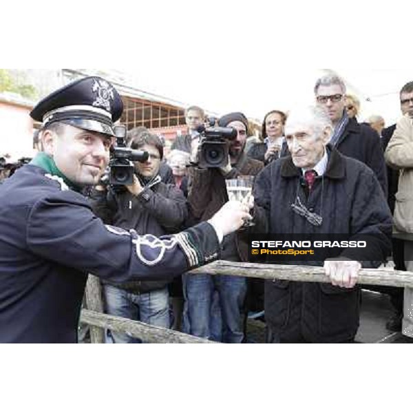 I festeggiamenti in onore del Generale Piero D\'Inzeo per i suoi 90 anni presso la Società Ippica Romana. Roma, 10 marzo 2013 ph.Stefano Grasso